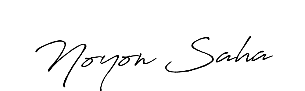 Also You can easily find your signature by using the search form. We will create Noyon Saha name handwritten signature images for you free of cost using Antro_Vectra_Bolder sign style. Noyon Saha signature style 7 images and pictures png
