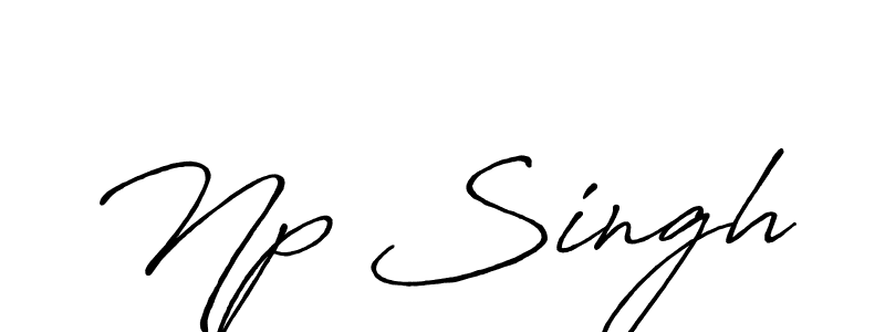 Np Singh stylish signature style. Best Handwritten Sign (Antro_Vectra_Bolder) for my name. Handwritten Signature Collection Ideas for my name Np Singh. Np Singh signature style 7 images and pictures png