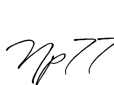 if you are searching for the best signature style for your name Np77. so please give up your signature search. here we have designed multiple signature styles  using Antro_Vectra_Bolder. Np77 signature style 7 images and pictures png
