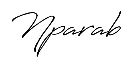 The Antro_Vectra_Bolder handwriting style adds charm and authenticity to name Nparab. A wonderful choice for personal thank-you notes. Nparab signature style 7 images and pictures png