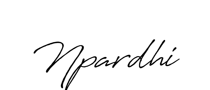 Make a beautiful signature design for name Npardhi. With this signature (Antro_Vectra_Bolder) style, you can create a handwritten signature for free. Npardhi signature style 7 images and pictures png