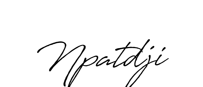 Also we have Npatdji name is the best signature style. Create professional handwritten signature collection using Antro_Vectra_Bolder autograph style. Npatdji signature style 7 images and pictures png