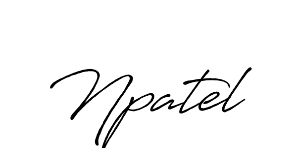 Also we have Npatel name is the best signature style. Create professional handwritten signature collection using Antro_Vectra_Bolder autograph style. Npatel signature style 7 images and pictures png