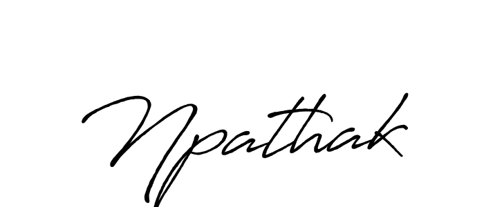 How to make Npathak name signature. Use Antro_Vectra_Bolder style for creating short signs online. This is the latest handwritten sign. Npathak signature style 7 images and pictures png