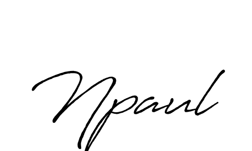 Npaul stylish signature style. Best Handwritten Sign (Antro_Vectra_Bolder) for my name. Handwritten Signature Collection Ideas for my name Npaul. Npaul signature style 7 images and pictures png