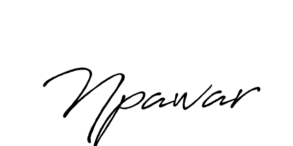 Design your own signature with our free online signature maker. With this signature software, you can create a handwritten (Antro_Vectra_Bolder) signature for name Npawar. Npawar signature style 7 images and pictures png