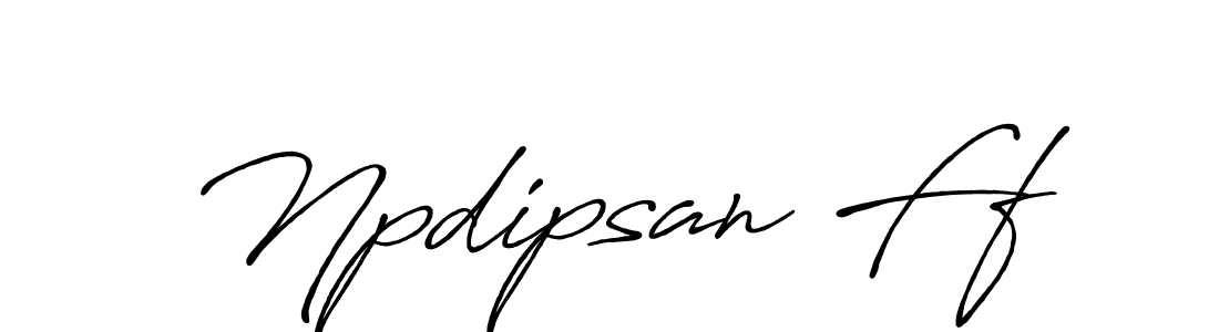Npdipsan Ff stylish signature style. Best Handwritten Sign (Antro_Vectra_Bolder) for my name. Handwritten Signature Collection Ideas for my name Npdipsan Ff. Npdipsan Ff signature style 7 images and pictures png