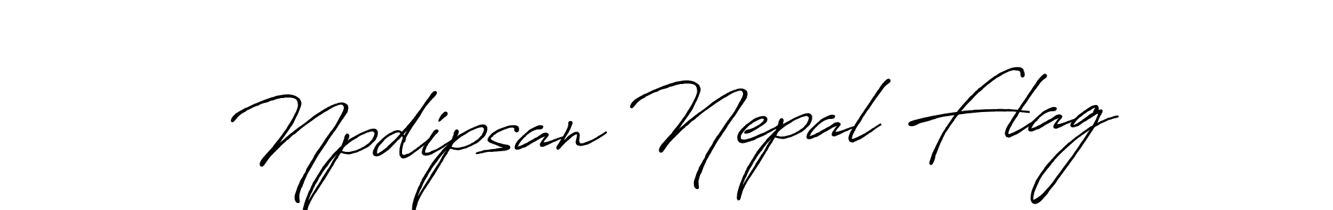 Npdipsan Nepal Flag stylish signature style. Best Handwritten Sign (Antro_Vectra_Bolder) for my name. Handwritten Signature Collection Ideas for my name Npdipsan Nepal Flag. Npdipsan Nepal Flag signature style 7 images and pictures png