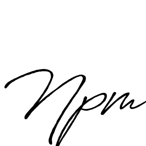 Antro_Vectra_Bolder is a professional signature style that is perfect for those who want to add a touch of class to their signature. It is also a great choice for those who want to make their signature more unique. Get Npm name to fancy signature for free. Npm signature style 7 images and pictures png