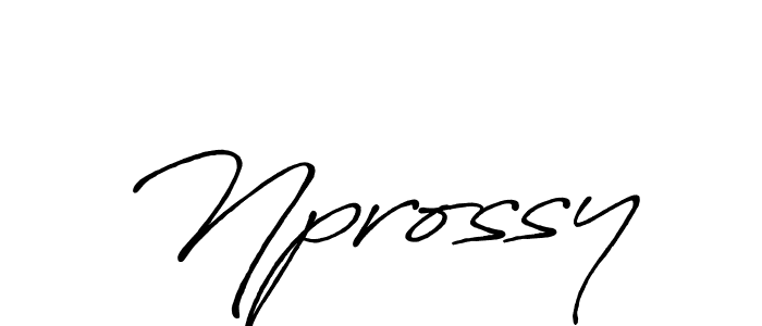 Make a beautiful signature design for name Nprossy. Use this online signature maker to create a handwritten signature for free. Nprossy signature style 7 images and pictures png