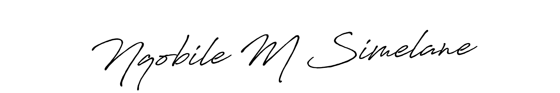 Similarly Antro_Vectra_Bolder is the best handwritten signature design. Signature creator online .You can use it as an online autograph creator for name Nqobile M Simelane. Nqobile M Simelane signature style 7 images and pictures png