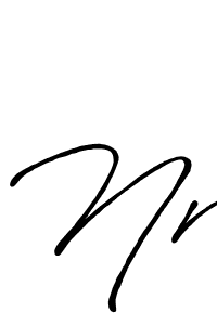 Nr stylish signature style. Best Handwritten Sign (Antro_Vectra_Bolder) for my name. Handwritten Signature Collection Ideas for my name Nr. Nr signature style 7 images and pictures png