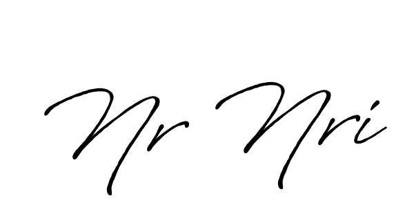 Nr Nri stylish signature style. Best Handwritten Sign (Antro_Vectra_Bolder) for my name. Handwritten Signature Collection Ideas for my name Nr Nri. Nr Nri signature style 7 images and pictures png