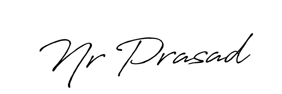 if you are searching for the best signature style for your name Nr Prasad. so please give up your signature search. here we have designed multiple signature styles  using Antro_Vectra_Bolder. Nr Prasad signature style 7 images and pictures png