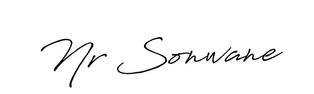 Create a beautiful signature design for name Nr Sonwane. With this signature (Antro_Vectra_Bolder) fonts, you can make a handwritten signature for free. Nr Sonwane signature style 7 images and pictures png