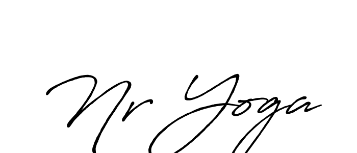 Also we have Nr Yoga name is the best signature style. Create professional handwritten signature collection using Antro_Vectra_Bolder autograph style. Nr Yoga signature style 7 images and pictures png