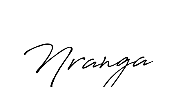 Make a beautiful signature design for name Nranga. With this signature (Antro_Vectra_Bolder) style, you can create a handwritten signature for free. Nranga signature style 7 images and pictures png