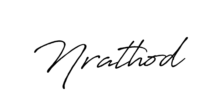 Create a beautiful signature design for name Nrathod. With this signature (Antro_Vectra_Bolder) fonts, you can make a handwritten signature for free. Nrathod signature style 7 images and pictures png