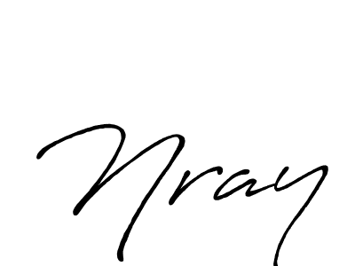 It looks lik you need a new signature style for name Nray. Design unique handwritten (Antro_Vectra_Bolder) signature with our free signature maker in just a few clicks. Nray signature style 7 images and pictures png