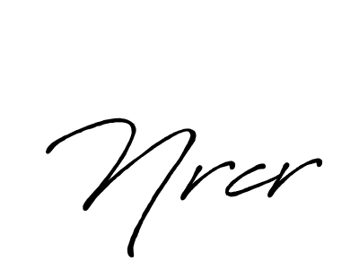 Create a beautiful signature design for name Nrcr. With this signature (Antro_Vectra_Bolder) fonts, you can make a handwritten signature for free. Nrcr signature style 7 images and pictures png