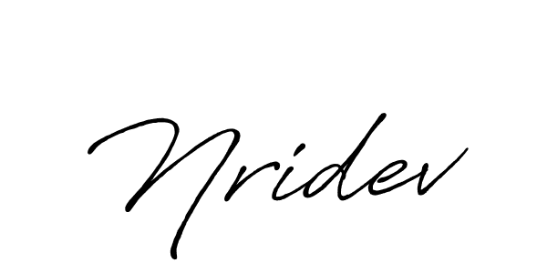 Similarly Antro_Vectra_Bolder is the best handwritten signature design. Signature creator online .You can use it as an online autograph creator for name Nridev. Nridev signature style 7 images and pictures png