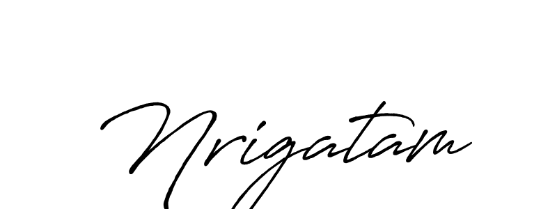 Similarly Antro_Vectra_Bolder is the best handwritten signature design. Signature creator online .You can use it as an online autograph creator for name Nrigatam. Nrigatam signature style 7 images and pictures png