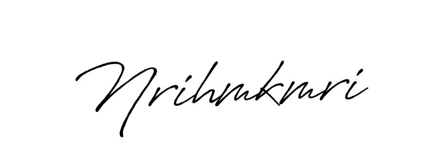 Also we have Nrihmkmri name is the best signature style. Create professional handwritten signature collection using Antro_Vectra_Bolder autograph style. Nrihmkmri signature style 7 images and pictures png