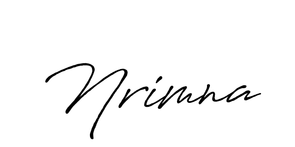 Nrimna stylish signature style. Best Handwritten Sign (Antro_Vectra_Bolder) for my name. Handwritten Signature Collection Ideas for my name Nrimna. Nrimna signature style 7 images and pictures png