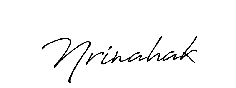 Design your own signature with our free online signature maker. With this signature software, you can create a handwritten (Antro_Vectra_Bolder) signature for name Nrinahak. Nrinahak signature style 7 images and pictures png