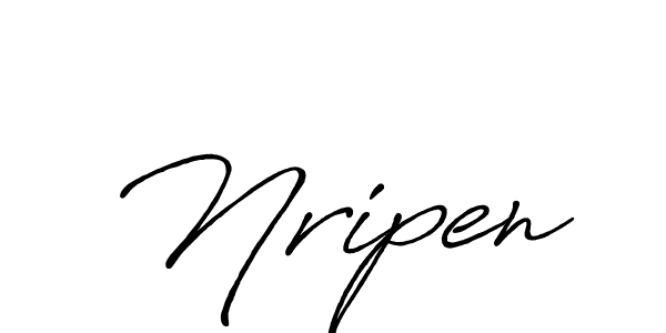 Nripen stylish signature style. Best Handwritten Sign (Antro_Vectra_Bolder) for my name. Handwritten Signature Collection Ideas for my name Nripen. Nripen signature style 7 images and pictures png