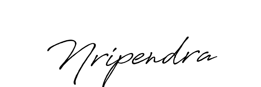 Use a signature maker to create a handwritten signature online. With this signature software, you can design (Antro_Vectra_Bolder) your own signature for name Nripendra. Nripendra signature style 7 images and pictures png