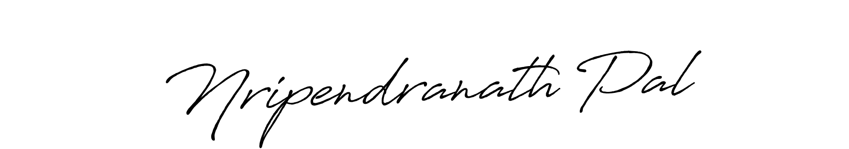 Design your own signature with our free online signature maker. With this signature software, you can create a handwritten (Antro_Vectra_Bolder) signature for name Nripendranath Pal. Nripendranath Pal signature style 7 images and pictures png
