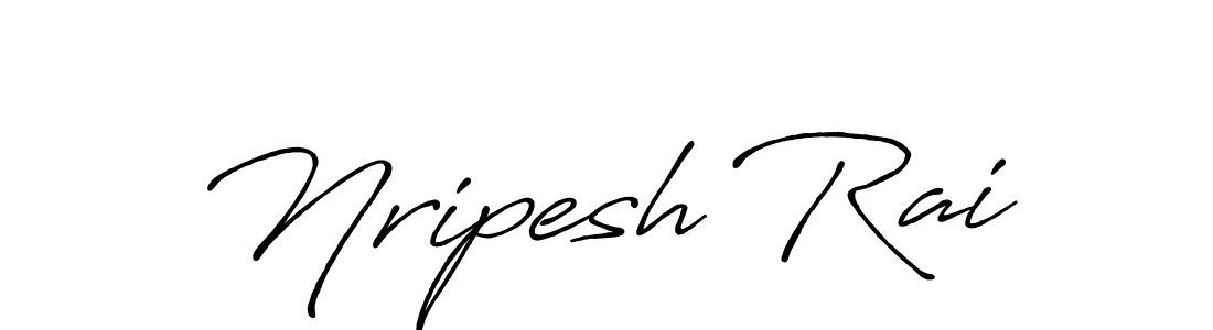 The best way (Antro_Vectra_Bolder) to make a short signature is to pick only two or three words in your name. The name Nripesh Rai include a total of six letters. For converting this name. Nripesh Rai signature style 7 images and pictures png