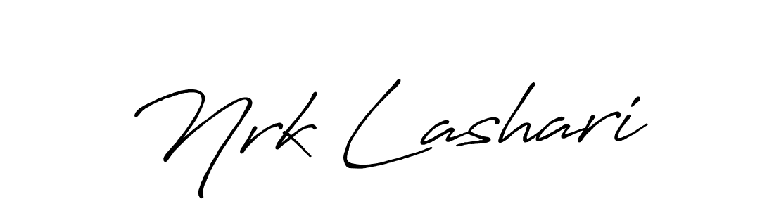 It looks lik you need a new signature style for name Nrk Lashari. Design unique handwritten (Antro_Vectra_Bolder) signature with our free signature maker in just a few clicks. Nrk Lashari signature style 7 images and pictures png