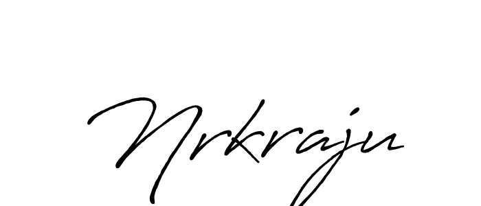 The best way (Antro_Vectra_Bolder) to make a short signature is to pick only two or three words in your name. The name Nrkraju include a total of six letters. For converting this name. Nrkraju signature style 7 images and pictures png