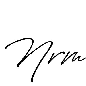 Best and Professional Signature Style for Nrm. Antro_Vectra_Bolder Best Signature Style Collection. Nrm signature style 7 images and pictures png