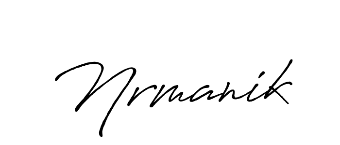 Also You can easily find your signature by using the search form. We will create Nrmanik name handwritten signature images for you free of cost using Antro_Vectra_Bolder sign style. Nrmanik signature style 7 images and pictures png