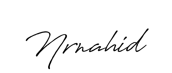 Also we have Nrnahid name is the best signature style. Create professional handwritten signature collection using Antro_Vectra_Bolder autograph style. Nrnahid signature style 7 images and pictures png