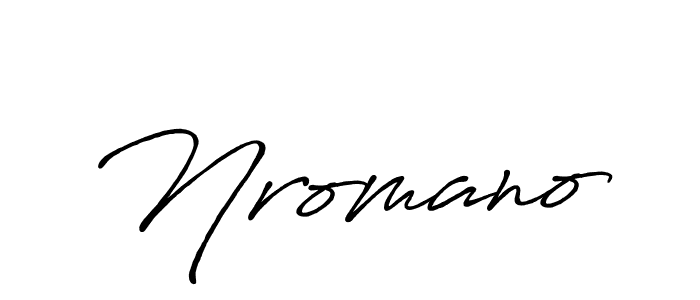 The best way (Antro_Vectra_Bolder) to make a short signature is to pick only two or three words in your name. The name Nromano include a total of six letters. For converting this name. Nromano signature style 7 images and pictures png