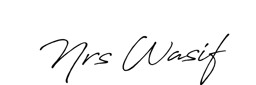 It looks lik you need a new signature style for name Nrs Wasif. Design unique handwritten (Antro_Vectra_Bolder) signature with our free signature maker in just a few clicks. Nrs Wasif signature style 7 images and pictures png