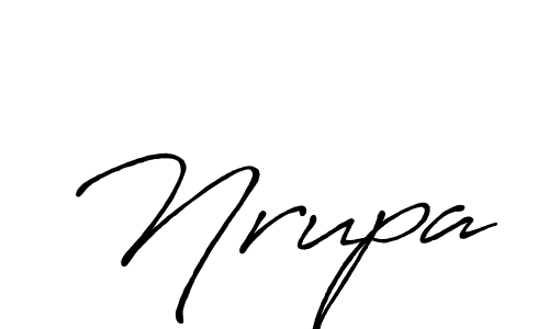 Nrupa stylish signature style. Best Handwritten Sign (Antro_Vectra_Bolder) for my name. Handwritten Signature Collection Ideas for my name Nrupa. Nrupa signature style 7 images and pictures png