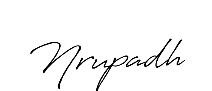 if you are searching for the best signature style for your name Nrupadh. so please give up your signature search. here we have designed multiple signature styles  using Antro_Vectra_Bolder. Nrupadh signature style 7 images and pictures png