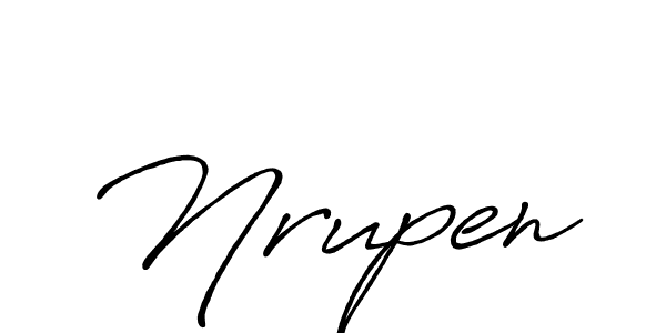 Antro_Vectra_Bolder is a professional signature style that is perfect for those who want to add a touch of class to their signature. It is also a great choice for those who want to make their signature more unique. Get Nrupen name to fancy signature for free. Nrupen signature style 7 images and pictures png