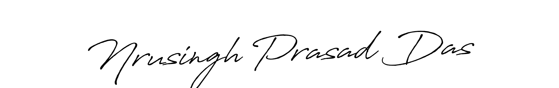 Make a beautiful signature design for name Nrusingh Prasad Das. With this signature (Antro_Vectra_Bolder) style, you can create a handwritten signature for free. Nrusingh Prasad Das signature style 7 images and pictures png