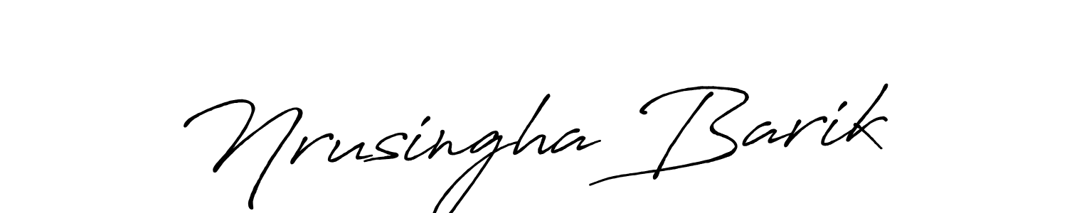 Also You can easily find your signature by using the search form. We will create Nrusingha Barik name handwritten signature images for you free of cost using Antro_Vectra_Bolder sign style. Nrusingha Barik signature style 7 images and pictures png