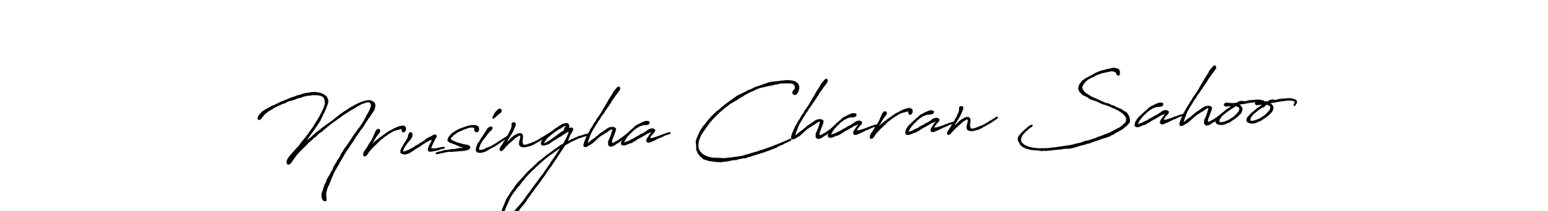 How to make Nrusingha Charan Sahoo signature? Antro_Vectra_Bolder is a professional autograph style. Create handwritten signature for Nrusingha Charan Sahoo name. Nrusingha Charan Sahoo signature style 7 images and pictures png
