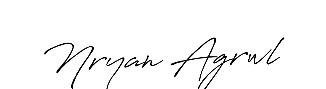 Best and Professional Signature Style for Nryan Agrwl. Antro_Vectra_Bolder Best Signature Style Collection. Nryan Agrwl signature style 7 images and pictures png