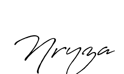 Design your own signature with our free online signature maker. With this signature software, you can create a handwritten (Antro_Vectra_Bolder) signature for name Nryza. Nryza signature style 7 images and pictures png