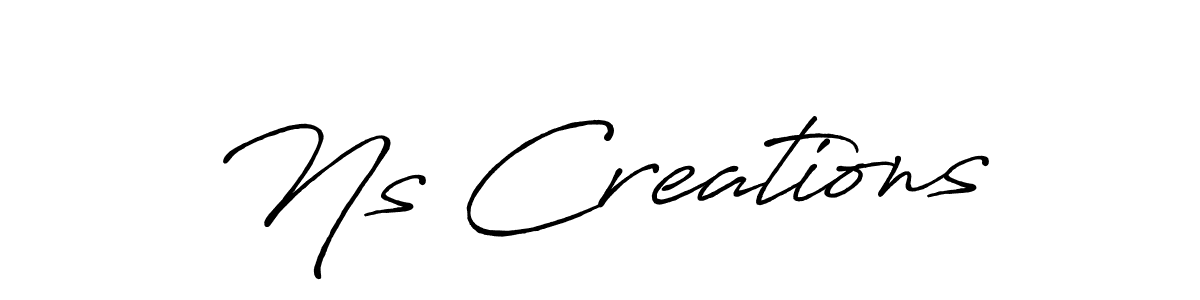 How to make Ns Creations signature? Antro_Vectra_Bolder is a professional autograph style. Create handwritten signature for Ns Creations name. Ns Creations signature style 7 images and pictures png