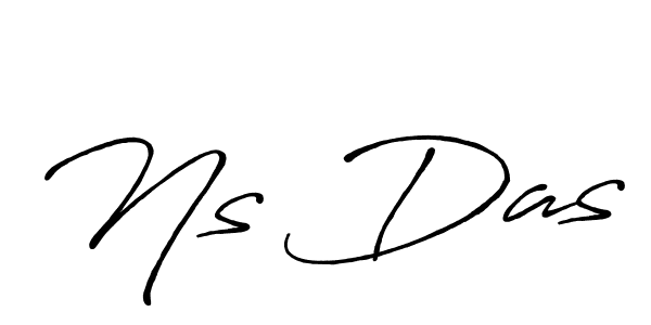Create a beautiful signature design for name Ns Das. With this signature (Antro_Vectra_Bolder) fonts, you can make a handwritten signature for free. Ns Das signature style 7 images and pictures png